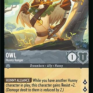 Disney Lorcana: Attack Of The Vine COMMON Owl - Hunny Ranger #185/207
