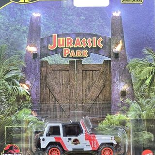 Hot Wheels 2025 Pop Culture '92 Jeep Wrangler Sahara - Jurassic Park