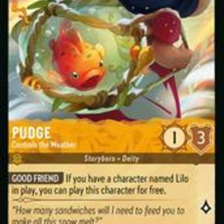 Disney Lorcana: Winterspell UNCOMMON Pudge - Controls The Weather #3/204