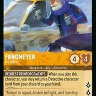 Disney Lorcana: Winterspell COMMON FOIL Fangmeyer - Icy Officer #10/204