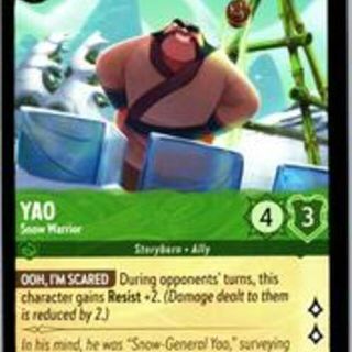 Disney Lorcana: Winterspell COMMON FOIL Yao - Snow Warrior #73/204