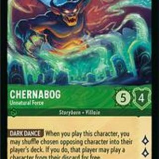 Disney Lorcana: Winterspell SUPER RARE Chernabog - Unnatural Force #77/204
