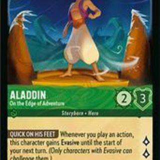 Disney Lorcana: Winterspell COMMON Aladdin - On The Edge Of Adventure #81/204
