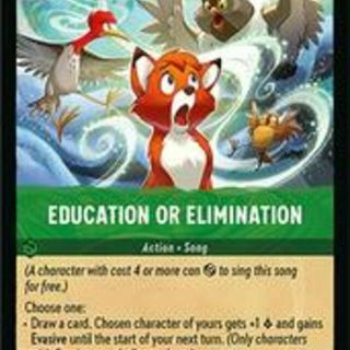Disney Lorcana: Winterspell UNCOMMON FOIL Education Or Elimination #97/204
