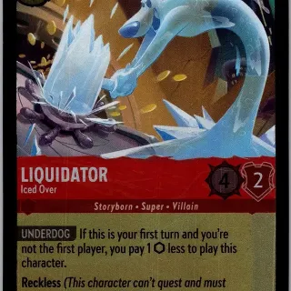 Disney Lorcana: Winterspell UNCOMMON FOIL Liquidator - Iced Over #111/204