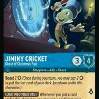 Disney Lorcana: Winterspell UNCOMMON FOIL Jiminy Cricket - Ghost Of Christmas Past #146/204