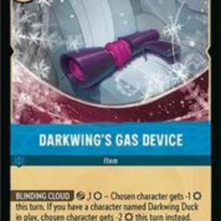 Disney Lorcana: Winterspell UNCOMMON FOIL Darkwing's Gas Device #169/204