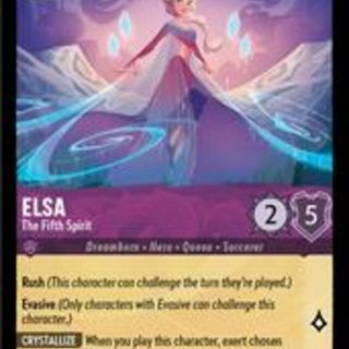 Disney Lorcana: Shimmering Skies SUPER RARE Elsa - The Fifth Spirit #48/204