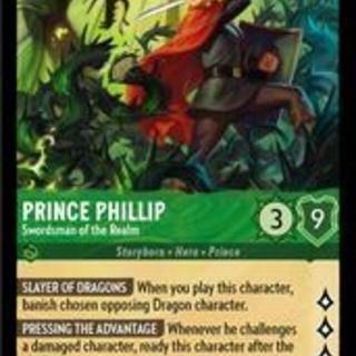 Disney Lorcana: Shimmering Skies SUPER RARE Prince Phillip - Swordsman Of The Realm #83/204