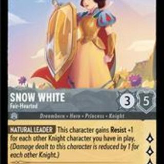 Disney Lorcana: Shimmering Skies SUPER RARE Snow White - Fair Hearted #183/204