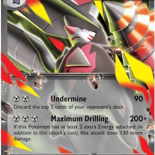 Mega Excadrill ex #65 Pokemon Pitch Black