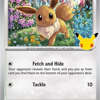 Eevee #116 Pokemon 30th Celebration Promo