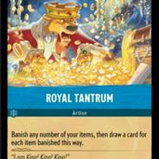 Disney Lorcana: Shimmering Skies RARE FOIL Royal Tantrum #161/204