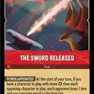 Disney Lorcana: Shimmering Skies RARE The Sword Released #133/204