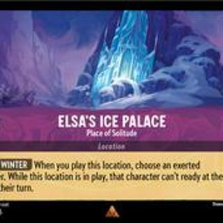Disney Lorcana: Shimmering Skies RARE Elsa's Ice Palace - Place Of Solitude #67/204