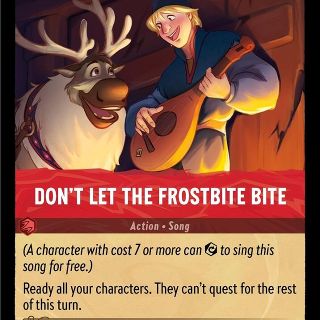 Disney Lorcana: Shimmering Skies RARE Don't Let The Frostbite Bite #129/204