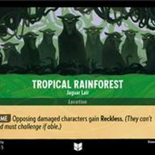 Disney Lorcana: Shimmering Skies UNCOMMON FOIL Tropical Rainforest - Jaguar Lair #102/204