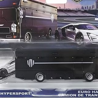 Hot Wheels Team Transport 2025  #85 Lykan HyperSport with Euro Hauler