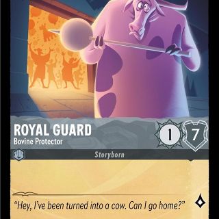 Disney Lorcana: Shimmering Skies COMMON Royal Guard - Bovine Protector #175/204