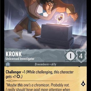 Disney Lorcana: Shimmering Skies COMMON FOIL Kronk - Unlicensed Investigator #178/204