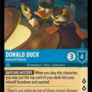 Disney Lorcana: Shimmering Skies COMMON Donald Duck - Focused Flatfoot #155/204