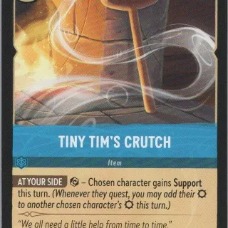 Disney Lorcana: Winterspell COMMON FOIL Tiny Tim's Crutch #167/204