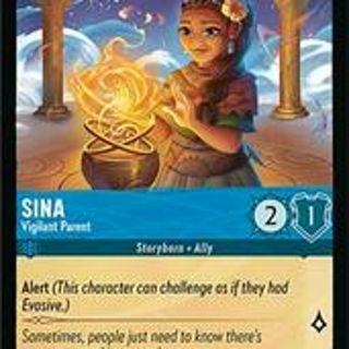 Disney Lorcana: Winterspell COMMON FOIL Sina - Vigilant Parent #142/204