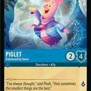 Disney Lorcana: Winterspell COMMON FOIL Piglet - Entranced By Snow #139/204
