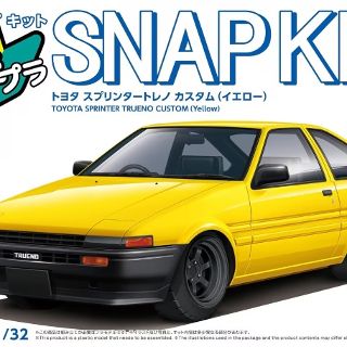 Toyota Sprinter Trueno Custom #11 Yellow Snap Kit - Aoshima 1/32