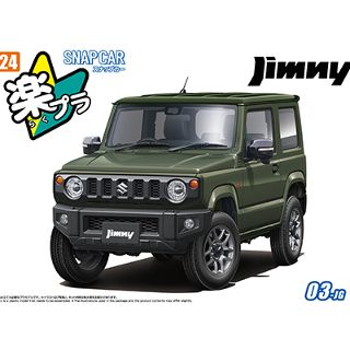 Suzuki Jimny Snap Car No.3-Jungle Green - Aoshima 1/24